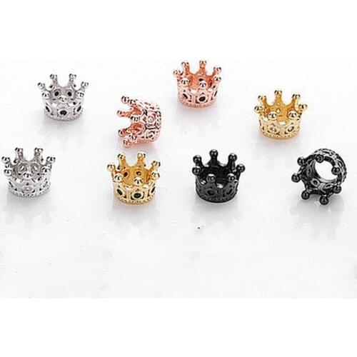 Micro-inlaid Accessories, Crown Hot Selling Diy Bracelets, Copper Jewelry, Zircon Jewelry Accessories