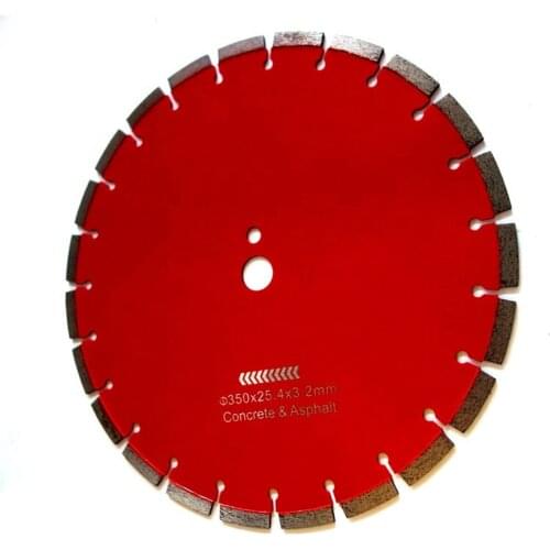 DB70 Concrete Road Saw Cutting Blades 14 Inch D350mm Non Silent Blades Key Slot Laser Welded Diamond Cutting Disc 1PC