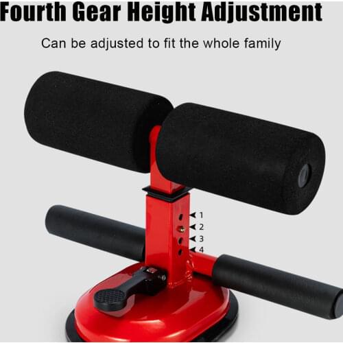 15cm Large Suction Cup Double-bar Sit-up Aid 4 Gears Height Adjustment Home Sports Fitness Equipment Muscles Exercise Abdominal