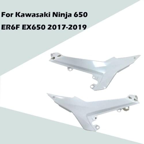 For Kawasaki Ninja 650 ER6F EX650 2017-2019 Motorcycle Unpainted Leather seat small left and right plate ABS Injection Fairing