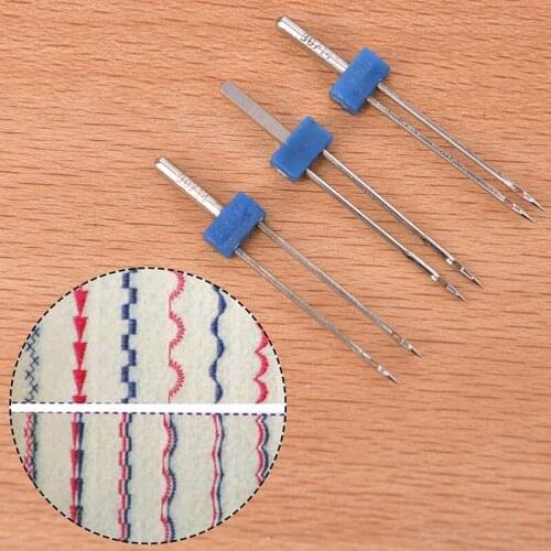 Double Twin Needles + Wrinkled Sewing Presser Foot Multifuction Fittings Needle For Sewing Machine