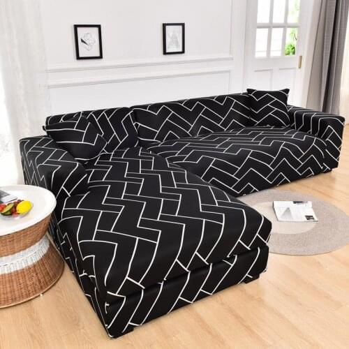 Elastic Sofa Cover for Living Room Geometry Sofa Cover Slipcover Sectional Coner Couch Cover Pets Armchair Cover Non Slip