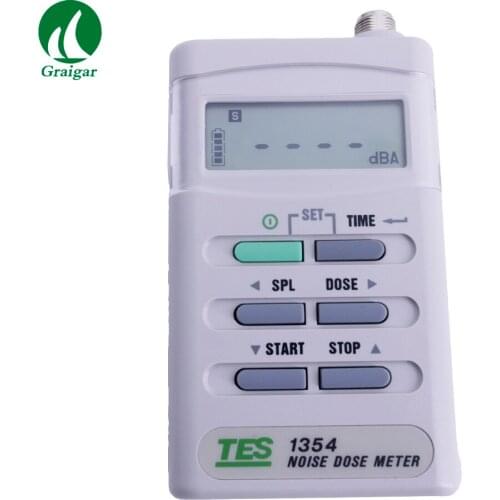 TES-1354 Noise Sound Machine Dosimeter Exposure Time Sound Level 70-90dB