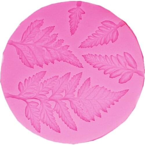 Leaf Feather Shaped DIY fondant Cake Silicone Moulds Chocolate Accessories cake decorating tools moldes para reposteria