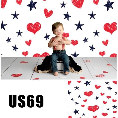 HUAYI Photography Backdrop Valentines Day Love Painted Hearts Photobooth Background Newborns Baby Child Studio Backdrops US-69