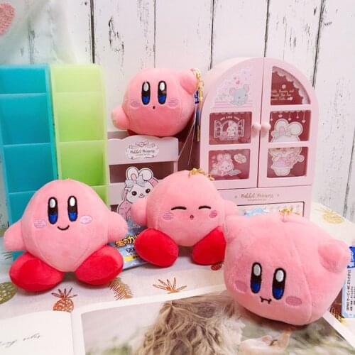 Classic game Kirby hot sale plush pendant kawaii animation peripheral character plush toys school bag decoration gift girl