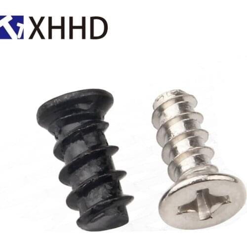 Computerized case fan flat head screw countersunk head flat tail nickel plated/iron black (small head) screw M5