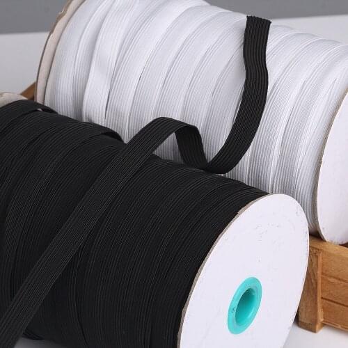 3mm 5mm 6mm Mask Rope Elastic Band 200 Yards/Roll Sleeve Elastic Band Narrow Side Flat Elastic Band Sewing Accessory