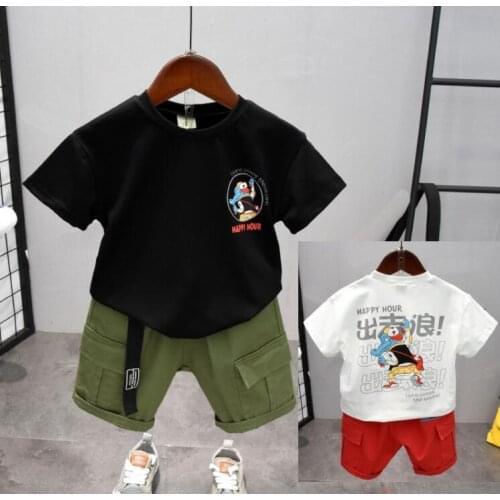 Summer baby boy clothing set Kids Clothes infant clothing Baby Clothes Set Children Short Sleeve t-shirt + pants 2pcs boys Suit