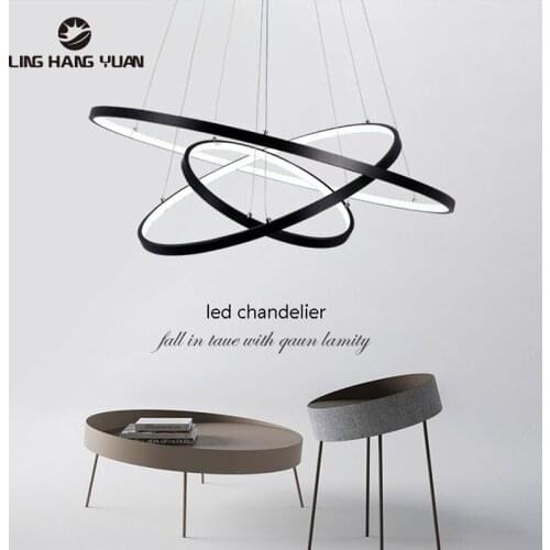 Black&White Led Chandelier Lustre Modern Chandelier Lighting Ceiling Living room Dining room Kitchen Bedroom Lighting Fixtures