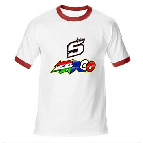 Men T-shirtMoto tops Tee youth surfing topshirts Sturdy Muscle Male fitness clothes Mens Tshirts JOHANN ZARCO No. 5 t shirt