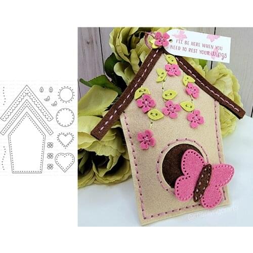 New Birdhouse Metal Cutting Dies for DIY Scrapbooking Crafts Dies Cut Stencils Maker Photo Album Template Handmade Decoration