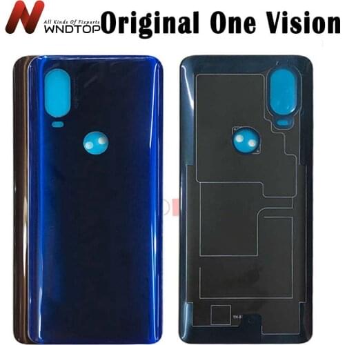 Original For Motorola One Vision Back Battery Cover Door Rear Glass Housing Case For Moto One Vision / P50 Battery Cover Housing