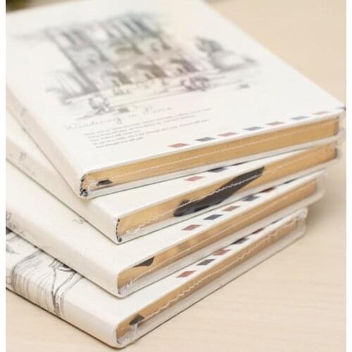 Mini Portable Notebook Retro Simple Hand-painted Style Diary Book