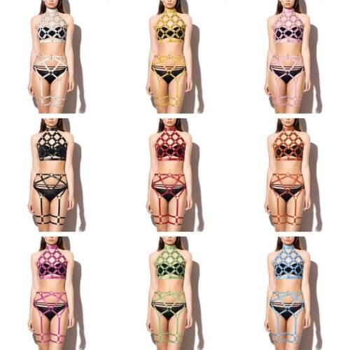 BDSM Handmade PU Leather Harness Belts Rave Wear Body Straps Chest Bdsm Stylish Accessories Gothic Harness Fashion Punk Bondage
