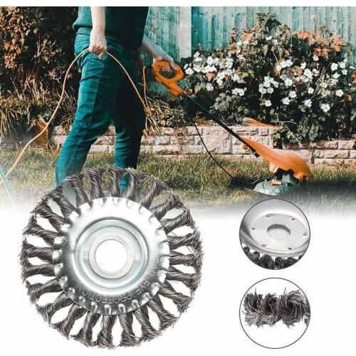 16*110mm/16*115mm Flat Wire Wheel Silver Knot Wire Brush for Angle Grinder Rust Paint Removal Steel Wire Wheel Brushes