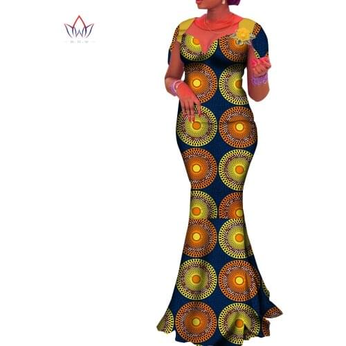Riche African Print Sexy Evening Long Dresses Dashiki African Dresses for Women African Clothes African Women Party Dress WY9074