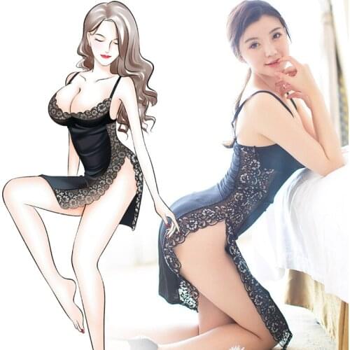 Sexy Lingerie Cheongsam Uniform Set Erotic Sexy Lingerie Hot Sexy Pajamas Exotic Costumes Sexy Bedroom Swimsuit Black Sukumizu