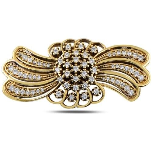 Silver 925 Sterling Zircon Cubic Zirconia Authentic Brooch