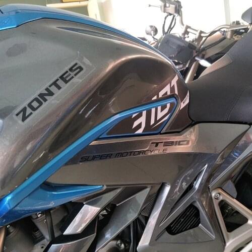 Motorcycle Refitted Oil Tank Protective Film Antiskid Stickers for Zontes Zt310-t Adv Zt310-r