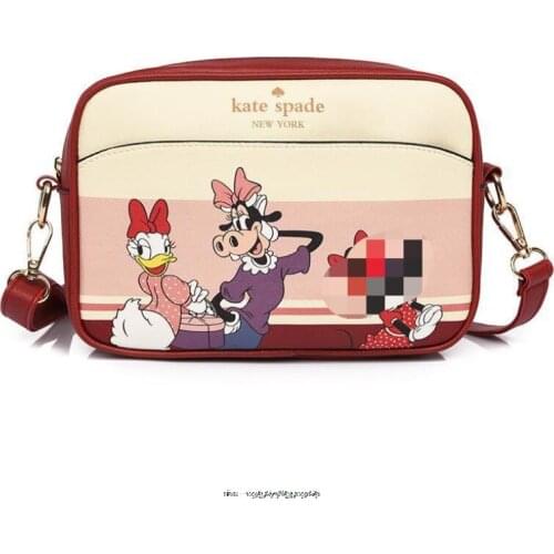 Disney Minnie messenger shoulder bag lady pu cartoon handbag women shopping bag