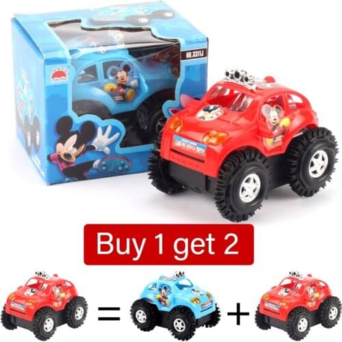 Creativity electric Mickey toy car Extreme speed Tipping bucket Stunt car model gift for children kids boys birthday