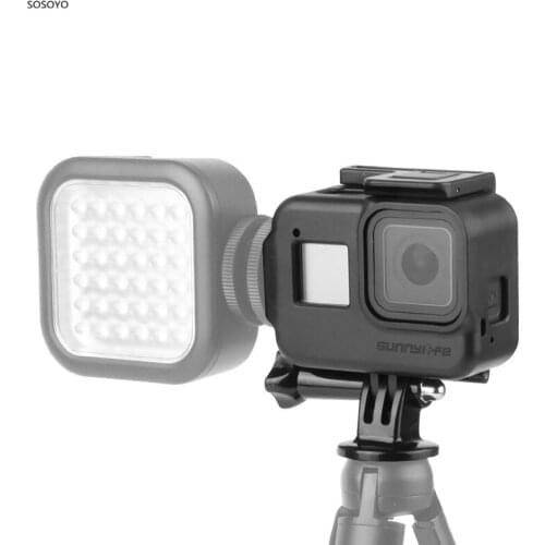 Protective Frame Case Dog Cage Extension Cold Boot Shockproof Border With Adapter For Gopro Hero 8 Blcak Action Camera Accessory