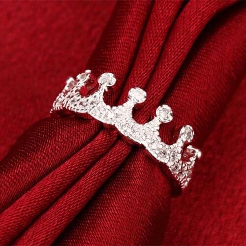 Free Shipping Sterling Silver Jewelry Crown Jewelry Womens Jewelry Vintage Ring Womens Ring Sterling Silver Ring