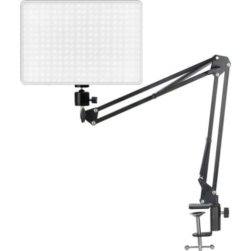 10inch LED Lighting Panel With Long Arm Holder 3200K-6000K Photography Light Remote Control For Live Stream Video Photo Lamp