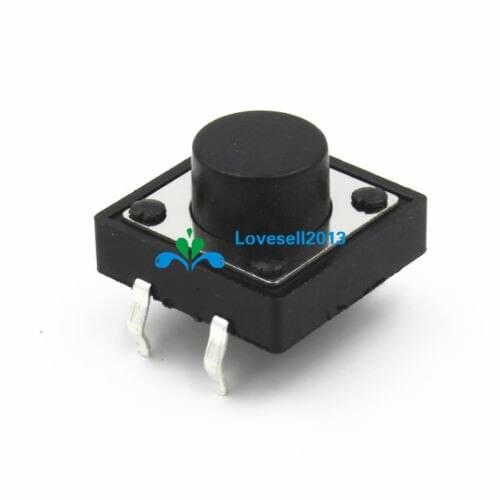 10pcs/lot 12x12x10MM 4PIN Tactile Tact Push Button Micro Switch Self-reset DIP