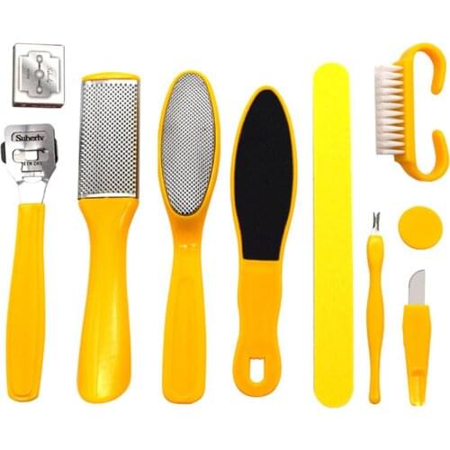 10pcs Foot Files Professional Pedicure Tools Set Foot Callus Remover Foot Scrubber Dead Skin Remover Pedicure For Women Men