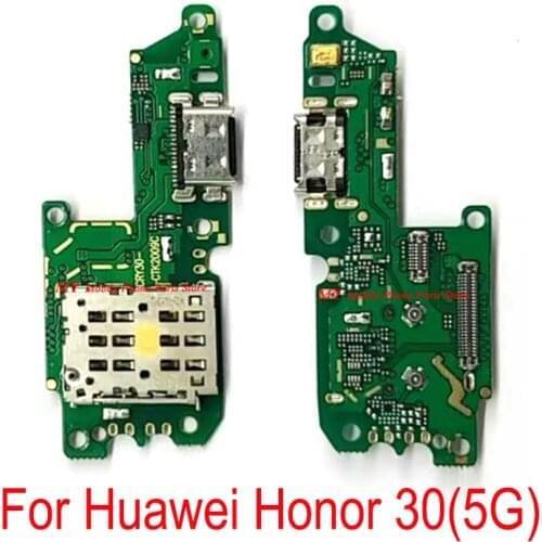 10 PCS USB Charging Charge Dock Port Board Flex Cable For Huawei Honor 30 5G Honor30 (5G) USB Charger Port Connector Board Flex