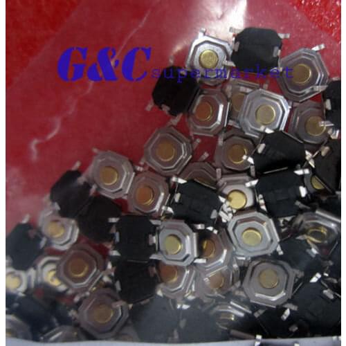 100PCS SMD SWITCH 5.2mm x 5.2mm x 1.5 Tact Switch NEW GOOD QUALITY diy electronics