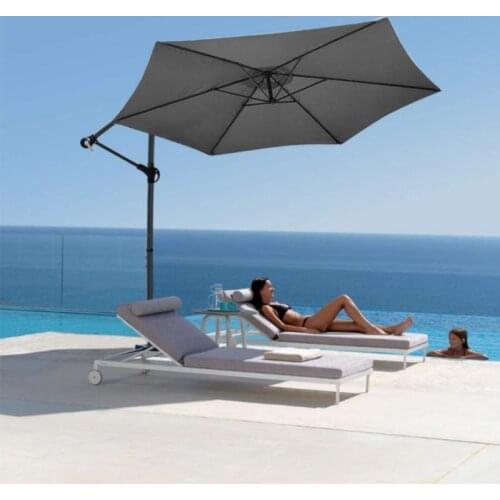 250 * 300cm Anti-UV Beach Umbrella With Crank Structure+Protective Cover Octagonal Garden Parasol Pool Beach Sunshade HWC