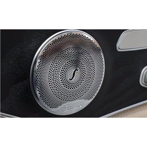 For Mercedes Benz C Class W205 E Class W213 GLC Class 200 2015-2016 Audio Player Cover Trim ABS chrome 4Pcs