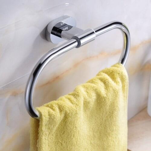 Bathroom Accessory solid brass polished chrome Round bathroom shelf holder rack suitable for Towel