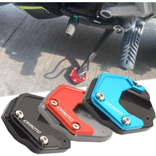 Motorcycle CNC Aluminum Side Stand Enlarge Plate Kickstand Extension For CFMOTO 250SR 250NK 150NK 300SR 250 300 SR 250 150 NK