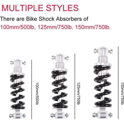 Bicycle Shock Absorber Spring Bicycle Shock Absorber Metal Shock Absorber Mountain Bike Mountain Bike Waterproof Adjustable