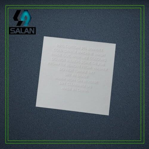 Custom TPU EVA printing matt tags Customized Garment transparent Label Printed Care Label Thermoplastic Urethane sewing tags
