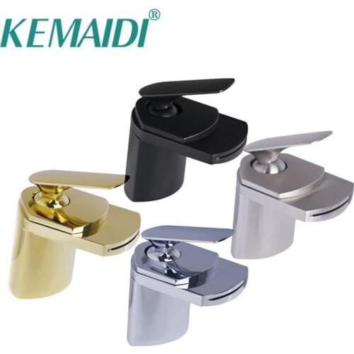 KEMAIDI Four Choices Bathroom Faucet Set DS-8326 Waterfall Spout Hot And Cold Mixer Solid Brass Faucets Mixers &Taps