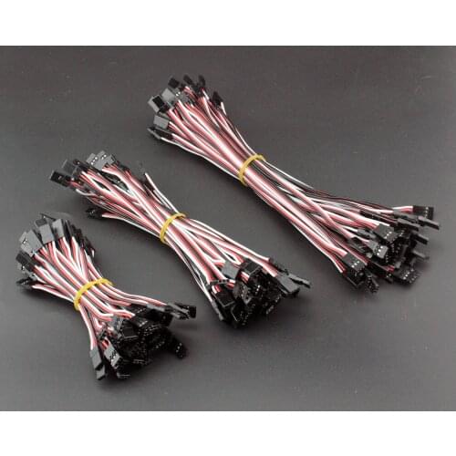 New 10cm 15cm 30cm Male To Male JR Plug Servo Extension Lead Wire Cable For KK MK MWC APM Flight Controller RC Helicopter 10Pcs