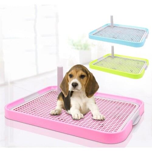 Pet Training Flat Toilet Tray Mat Indoor Lattice Puppy Kitten Potty Bedpan Pee Pad Dog Cat Urine Basin Pets Cleaning Supplies