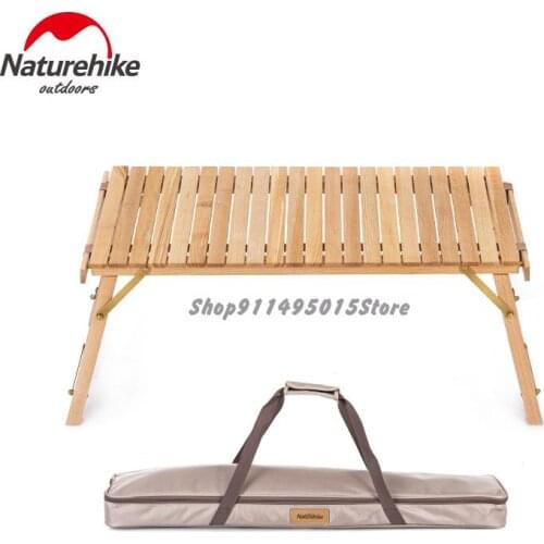 Outdoor Folding Table Camping Barbecue Picnic Table Omelet Table Field Simple Solid Wood Table