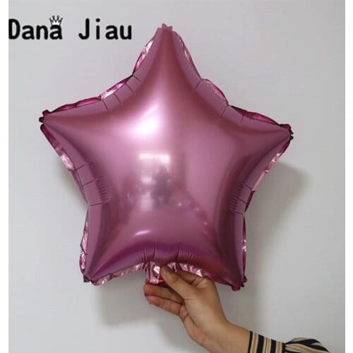 18inch pink-purple color Pentagram Shaped Foil Balloon wedding Birthday Party Decoration holiday Air Balloons Event star Baloon