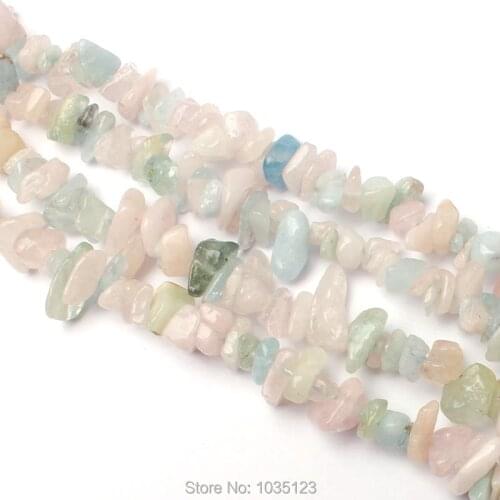 High Quality 5-8mm Natural Multicolor Chip Shape Morgan Stone DIY Gems Loose Beads Strand 16" Jewellery Creative Making w3360