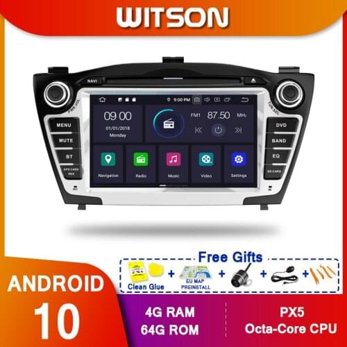 WITSON Android 10.0 Octa core PX5 CAR DVD player For HYUNDAI TUCSON/ix35 (2009-2013) IPS 4GB RAM 64GB ROM CAR GPS NAVIGATION