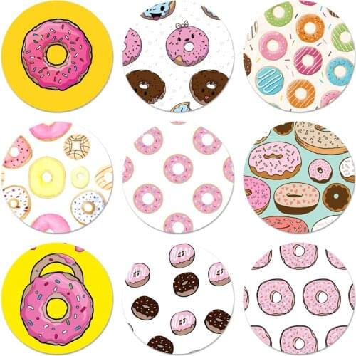 BFF Donuts Icons Pins Badge Decoration Brooches Metal Badges For Clothes Backpack Decoration 58mm