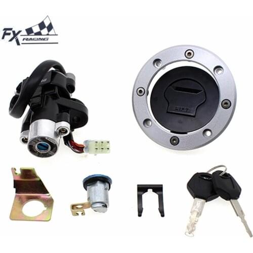 12V Motorcycle Ignition Switch Gas Cap Fuel Tank Cover Seat Lock key Set For Suzuki GSXR600 GSXR750 GSXR 600 750 1996 - 2000