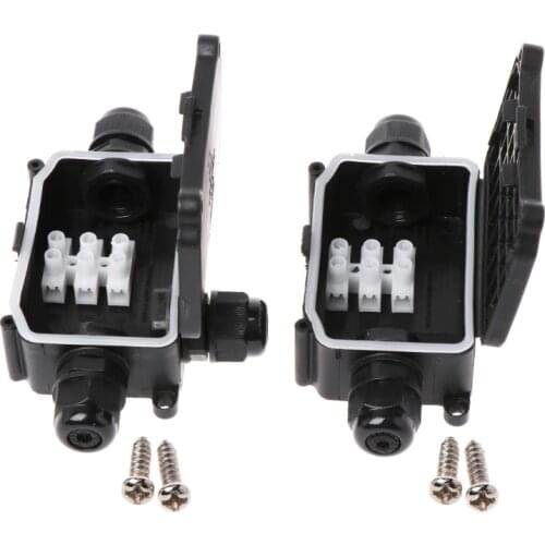 2/3 Way IP66 Outdoor Waterproof Cable Connector Junction Box With Terminal 450V Waterproof Junction Box IP66 Cable Connector