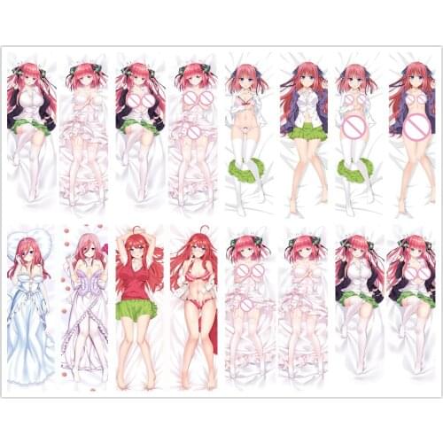 2020-February Anime Dakimakura Pillow case The Quintessential Quintuplets Nakano Nino Itsuki Otaku Hugging Body Pillow Cover